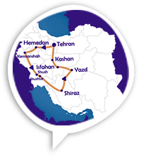 Echoes of the Past: Classic Iran Plus Ancient Roots Tour Map