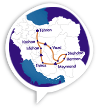 Sands of Time: Classic Iran Plus Kerman’s History & Desert Tour Map