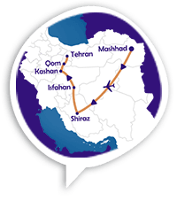 The Soul of Iran: Classic Routes and Sacred Sites Tour Map