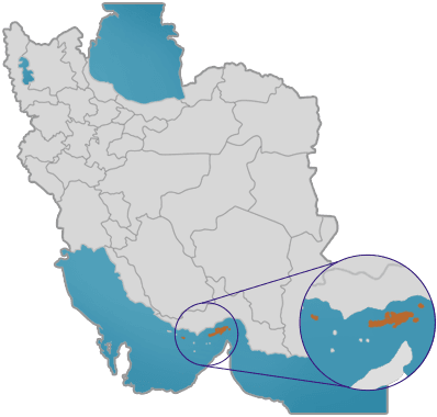Iran Island Map